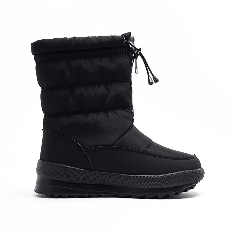 Odetina/женские ботильоны на плоской подошве с эластичной резинкой толстом меху и