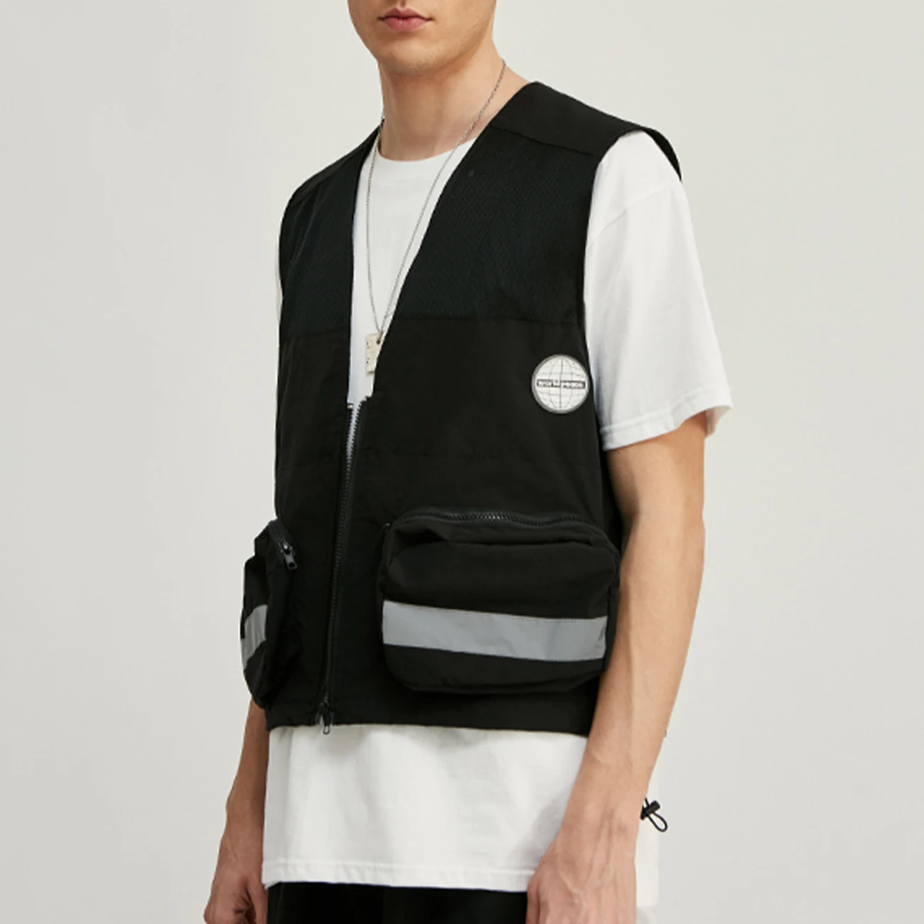 Светоотражающий мужской жилет карго в стиле хип хоп 2020 уличная одежда