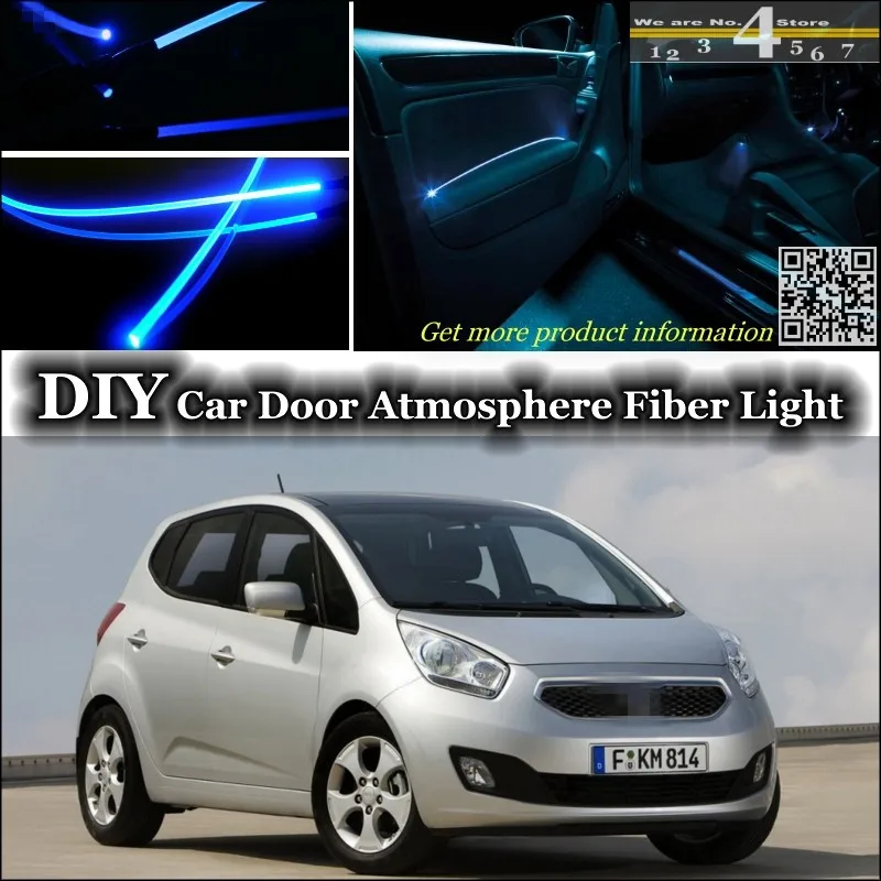 Для Kia Venga внутренний окружающий свет тюнинг атмосферное волоконно оптическое