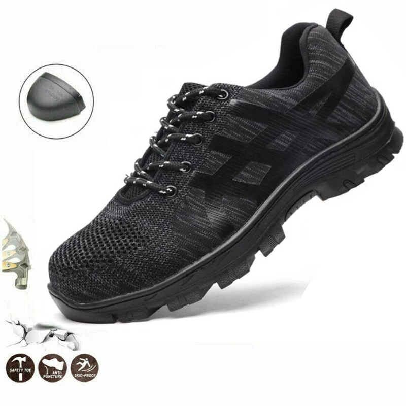 

Men's sports shoes, safety breathable safety shoes, steel toe work shoes, safety boots, men's shoes, anti-puncture work shoes