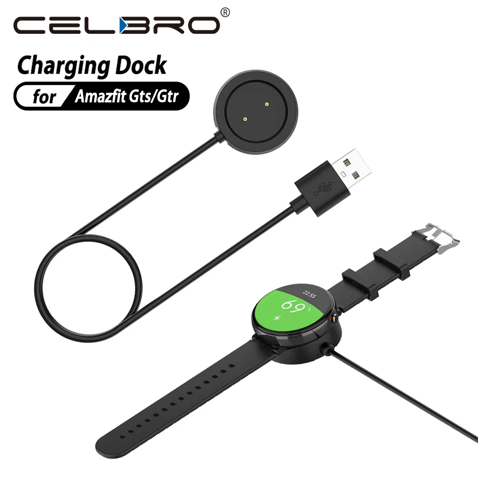 Зарядное устройство USB для Xiaomi Huami Amazfit Gts/Gtr док станция быстрой зарядки кабель