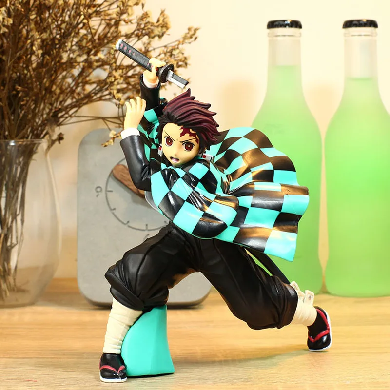 

Devil's Blade Anime Figures Kamado Tanjirou Nezuko Demon Slayer Pvc Action Figures Collectible Model Toys Doll Home Decoration