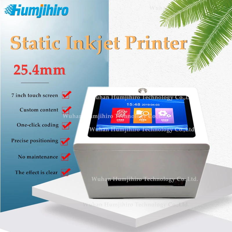 HUMJIHIRO 25 4 мм статический струйный принтер интеллектуальный термоструйный для