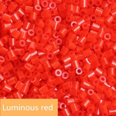 Red 8 цветов Световой Perler бисер 500 шт./пакет 5 мм Хама бусины 3D деревянный пазл игрушки для головоломка для детей Обучающие игрушки Brinquedos - Цвет: Red
