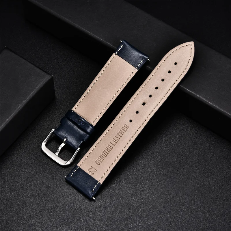 

New Calfskin Leather Watch Straps Men Women Watchbands 14mm 16mm 18mm 20mm 22mm Wristwatch Bracelet Strap Watch Accessories