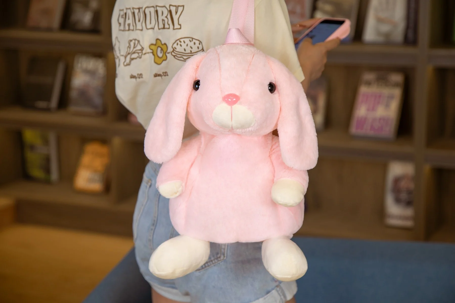 Школьные ранцы для девочек плюшевые рюкзаки женщин женская сумка в виде зайчика