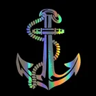 Автомобильная наклейка s 3D наклейка 12 см * 15,2 см Корабль Лодка Якорь Веревка нежный моряк путешествия виниловая наклейка хорошая пользовательская наклейка