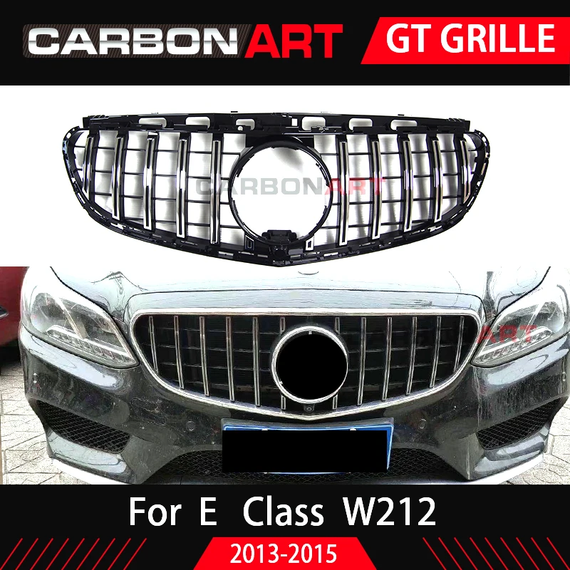 Вертикальная решетка для гриля E Class W212 GT только 2014 2015 г. АБС пластик E260 E300 E350