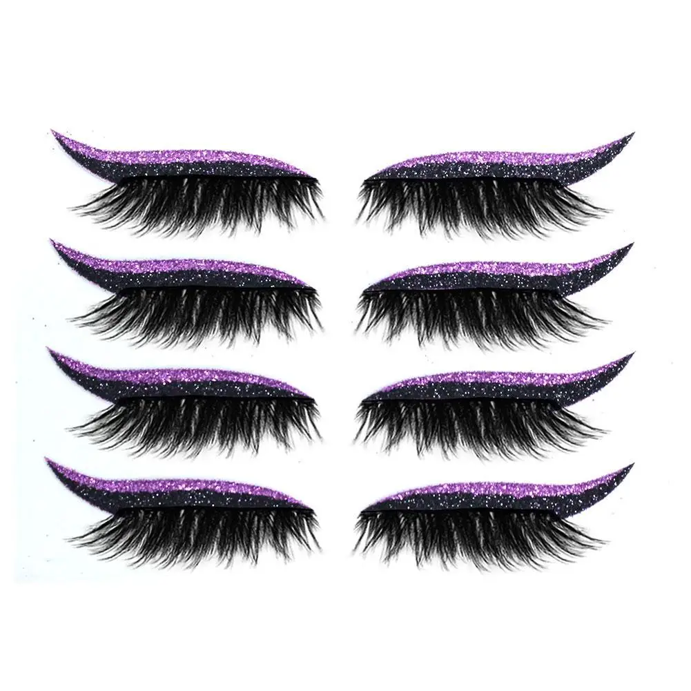 

Reusable Eyeliner Eyelash Stickers Eyelid Tape Invisible Sticker Self-adhesive Sexy 4 Strip Smoky Makeup Line Eye Tool Eye W9B4