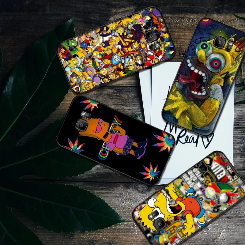 Желтый озорной Мягкий силиконовый чехол для телефона Samsung Galaxy S6 S8 Edge S7 S9 Plus S10 S10E Note