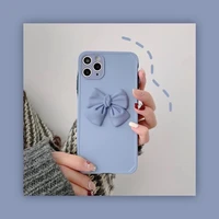 stereo bowknot following from korea female money from 12 cases for 8 plusxr iphone11 apple blue cream colored korea