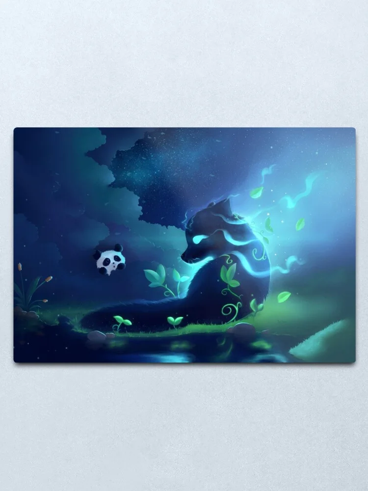 

Forest spirit Metal Print Tin Sign Bar Home Wall Decor Metal Art Poster