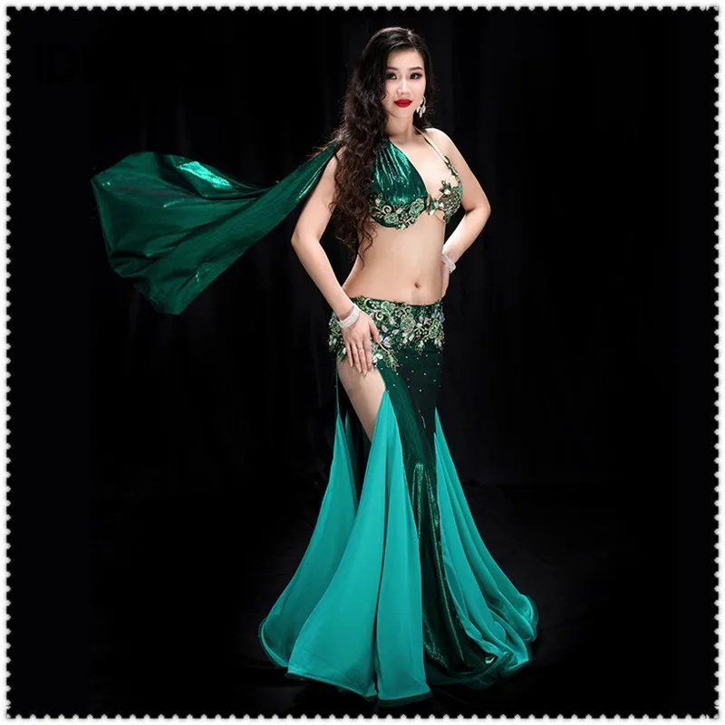 Египетский танец живота женский набор костюма для танца танцевальный костюм