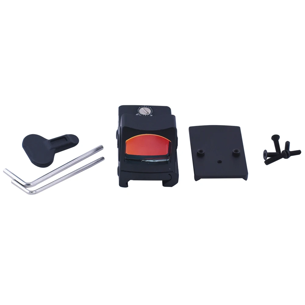 Red Dot Sight Mini RMR Collimator Base Glock Handgun Reflex Scope Fit 20 мм Weaver Rail для охоты CL2 0048|Детали