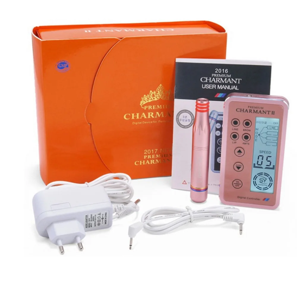 

Dermografo Digital Charmant 3 Permanent Tattoo Machine Permanent Makeup Microblading Pen for Eyebrow Lip Tattoo Cartridge Needle