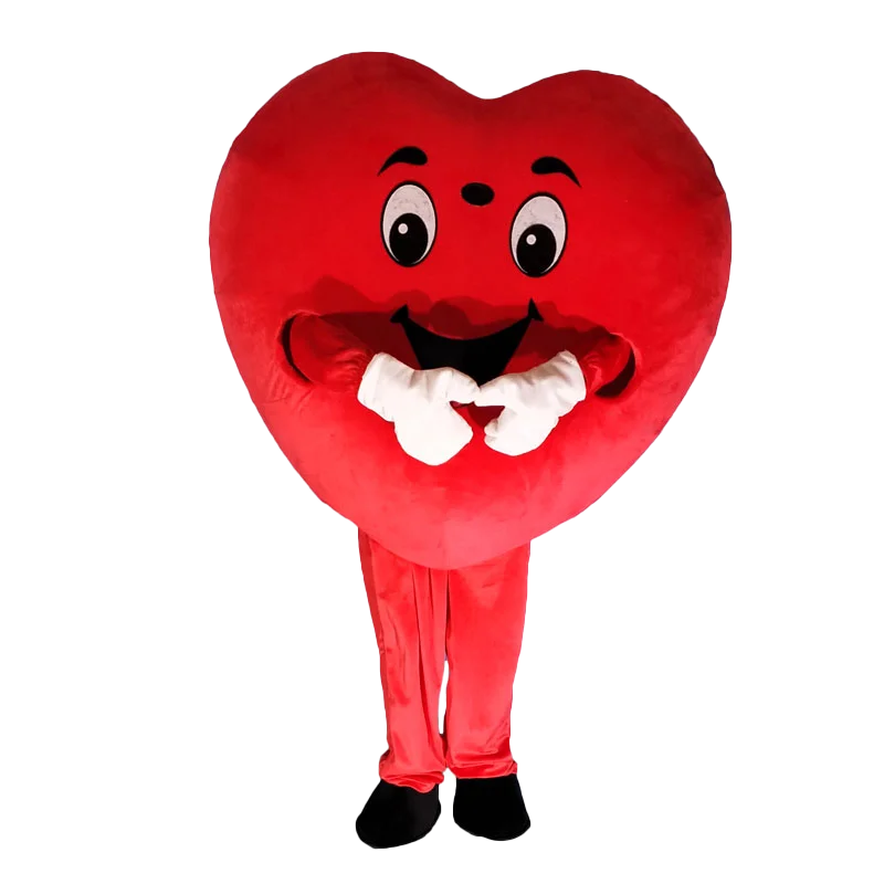 

Red Love Heart Mascot High Quality Cosplay Costume Suit Halloween Christmas Birthday Party Valentine's Day Clothing
