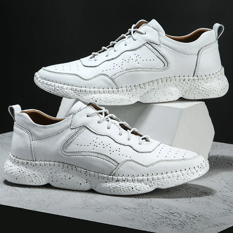 

Sneakers Men Casual Casual Fashion Sneakers Men Leather Shoes For 2020 Spring Mens Causal Black Sport Men's Sports Sneaker
