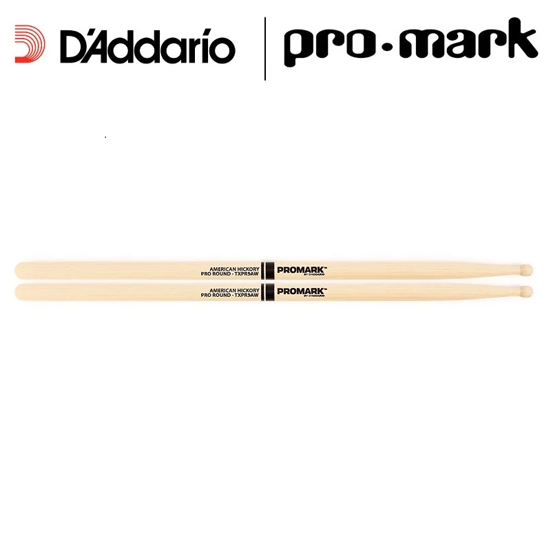 

Promark от D'addario TXR5AW американские хикоры "The Nature" l деревянные барабанные палочки 5A, одна пара, нелакированные Daddario