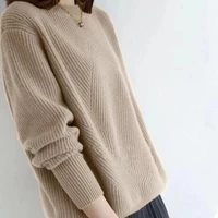 dy women pullovers sweater high quality oversized jumper split fall winter clothes black red yellow camel 5 colors