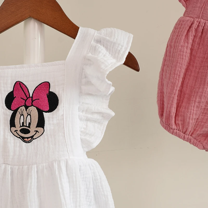 Комбинезоны для маленьких девочек с героями Диснея и Минни Маус новинка Одежда