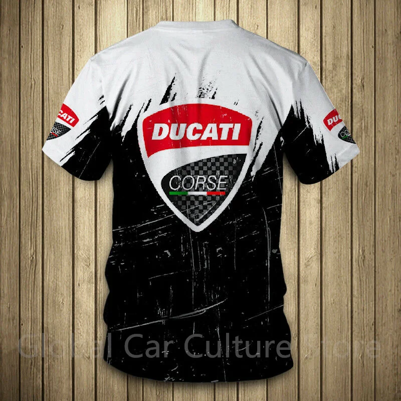 

spring&summer Ducati men's T-shirt oversize sweatshirt high quality sportswear round neck short sleeve summer quick-drying top