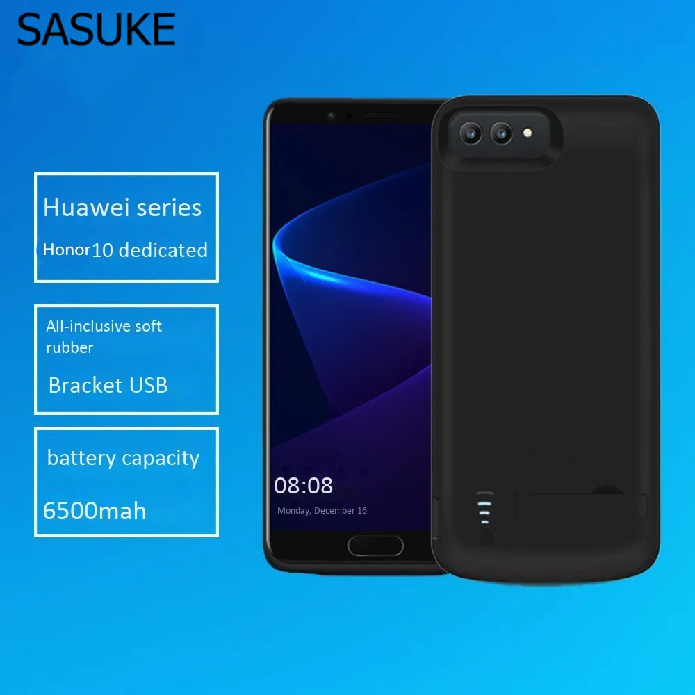 Чехол для зарядного устройства 6500 мАч 6000 мАч 5000 мАч для huawei P20 mate 10 Pro Lite Honor V10 9 10 Play с полным покрытием и подставкой