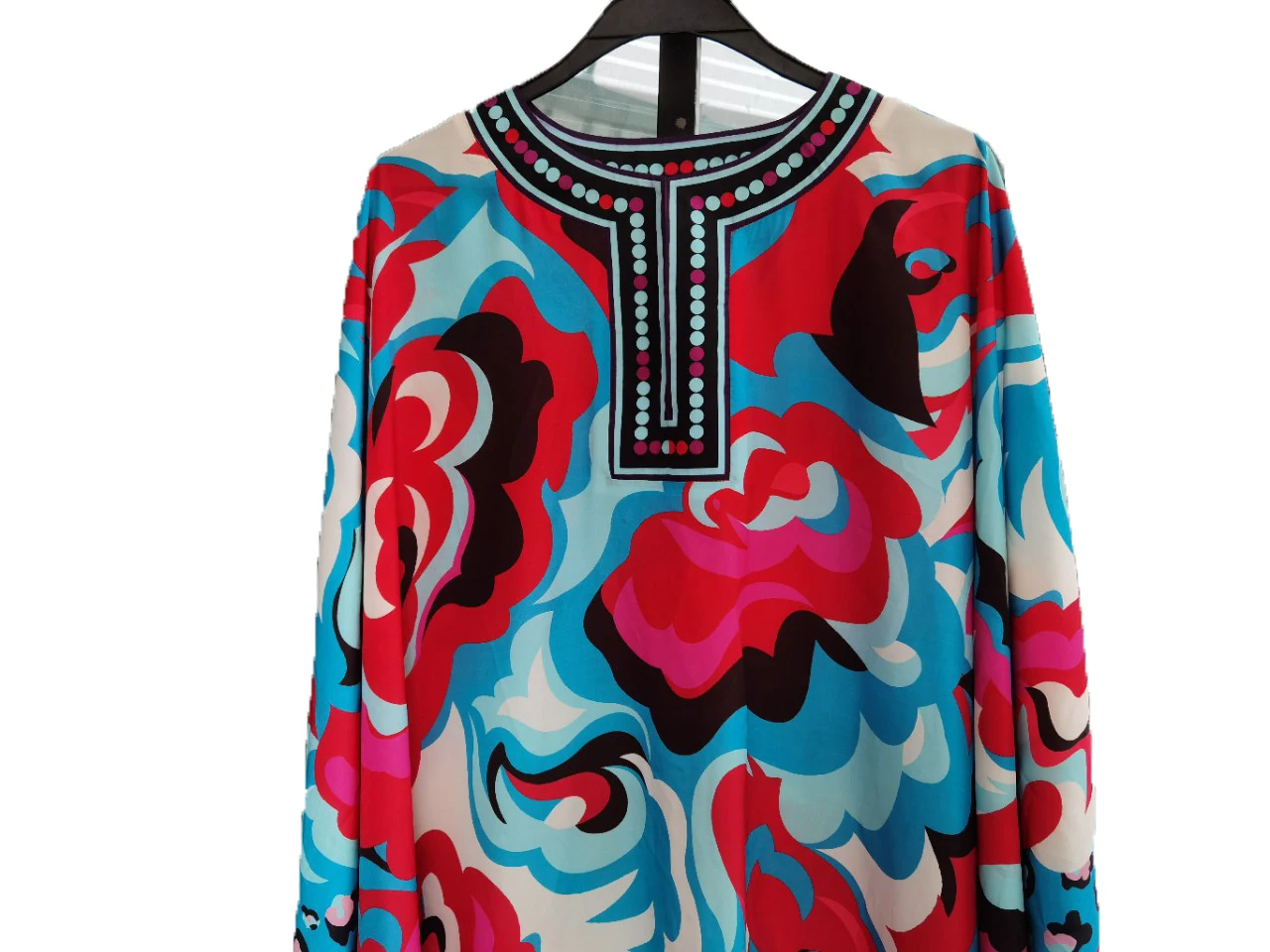 

New Women's Bohemian kaftan long dresses 2020 Summer Fashion printed Knitted silk Caftan Beach maxi dress for women