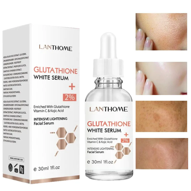 

30ml Dark Skin Permanent Whitening Lightening Brightening Bleaching GLUTATHIONE Serum Face Skin Best Choose