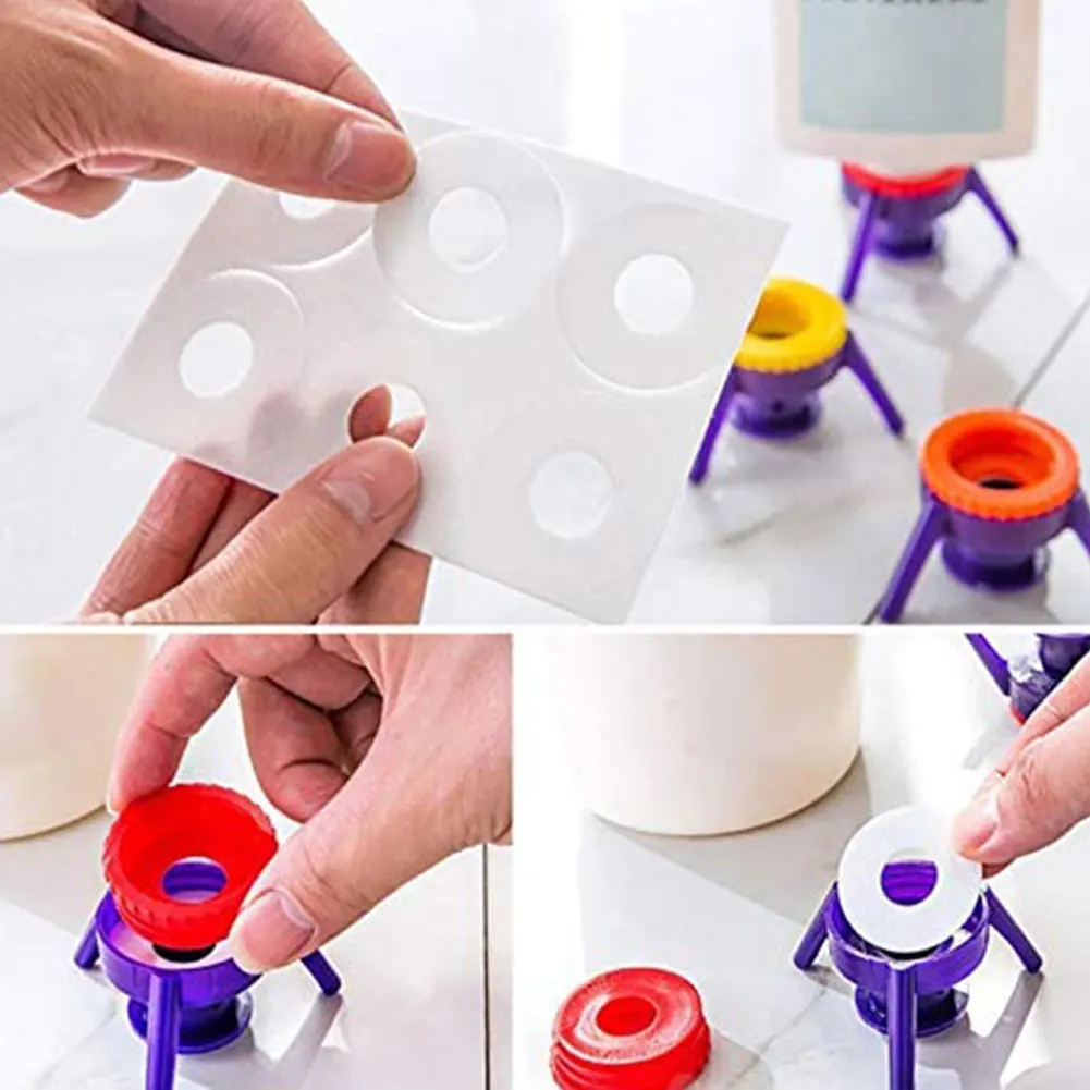 

Bottle Emptying Kit Bottles Stand Cap Kit Liquid with Adapters Easy Pour Out Thick Liquid Kitchen Mptying Tools Accessories 6PCS