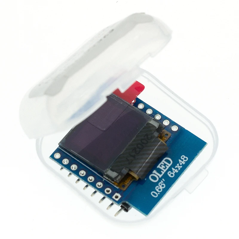 D04 0 66 дюймов O светодиодный ЖК дисплей экран совместимый для WEMOS D1 MINI ESP32 64X48 IIC