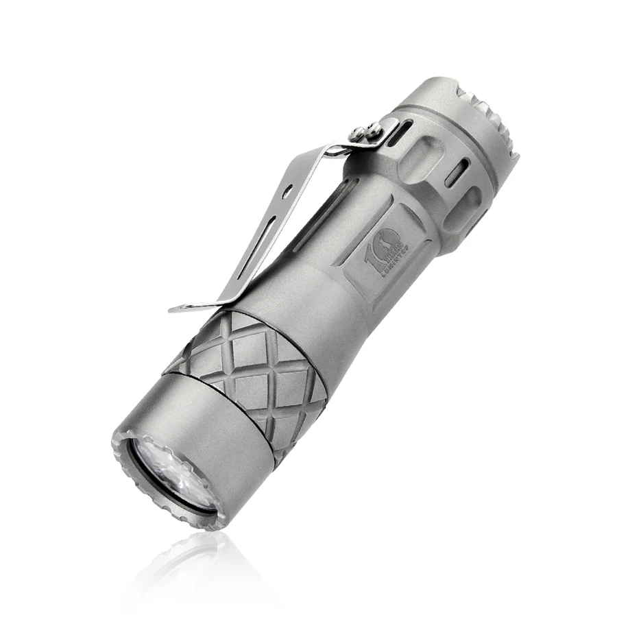 Титановый фонарик Lumintop LM10 плоская батарея 18650 поддержка 2800 люменов