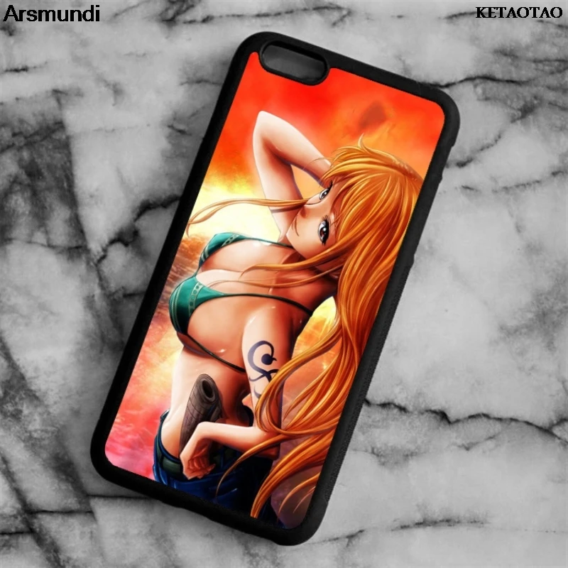 KETAOTAO One Piece Nami Sexy Girl чехлы для телефонов iPhone 4S 5C 5S 6 6S 7 8 Plus X чехол Мягкий ТПУ