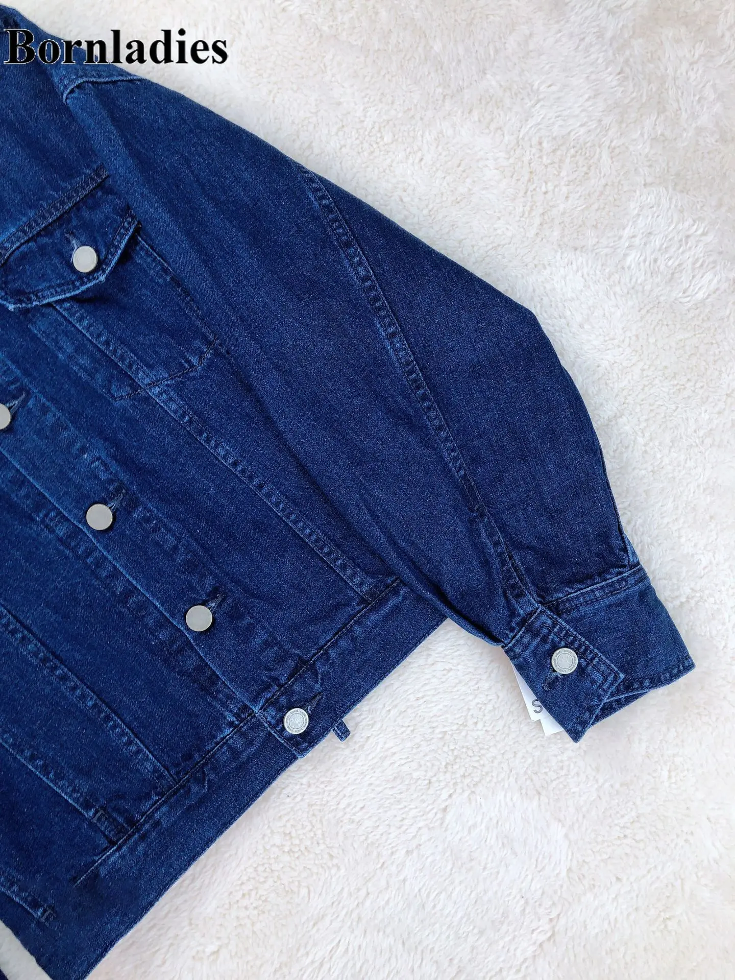 

Bornladies Turn Down Collar Long Sleeve Single Breast Jacket Women Work Style Ol Slim Coat Femme Spring 2021 New Clothes Solid