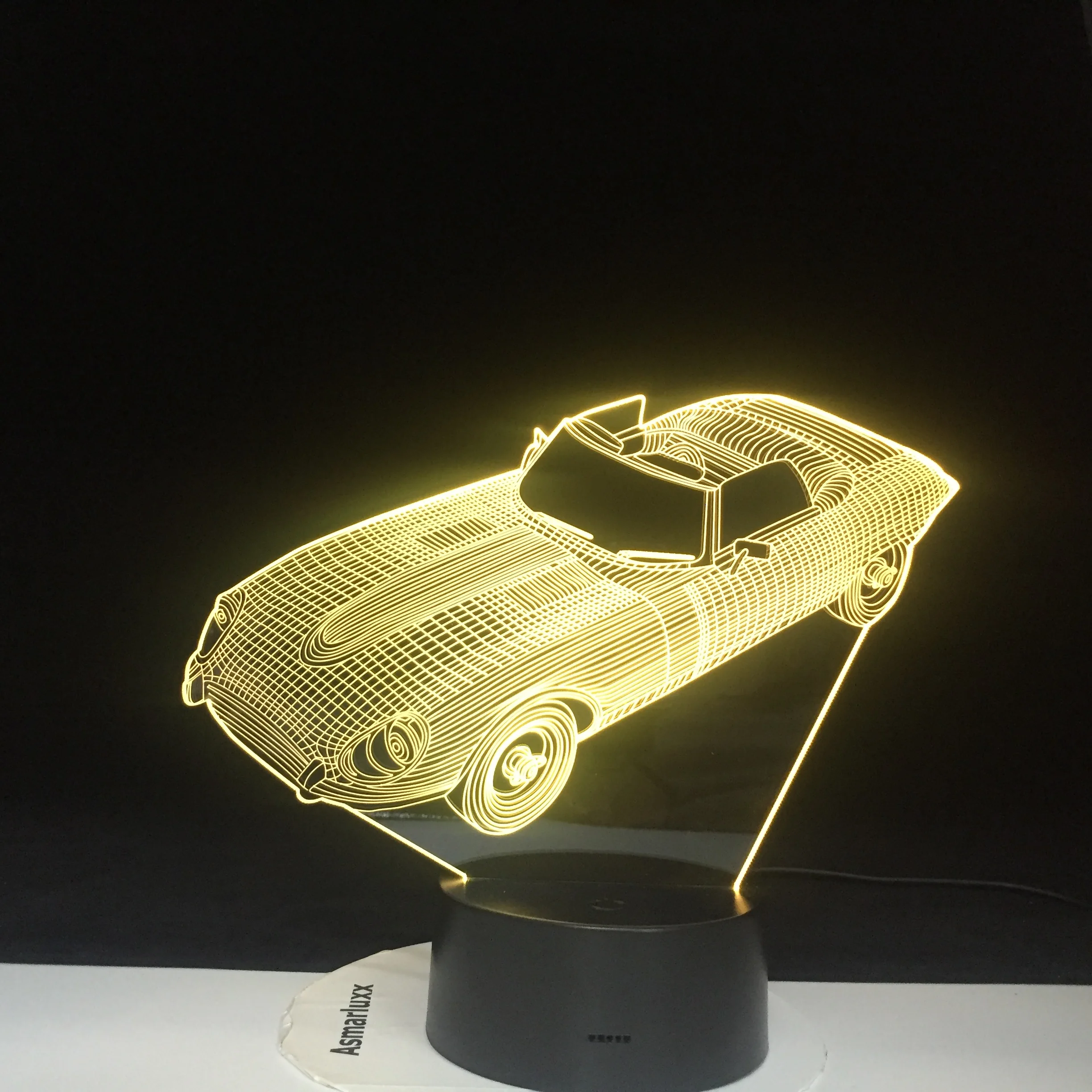 СВЕТОДИОДНЫЙ ночник в форме автомобиля 16 цветов с USB 1466 | Освещение