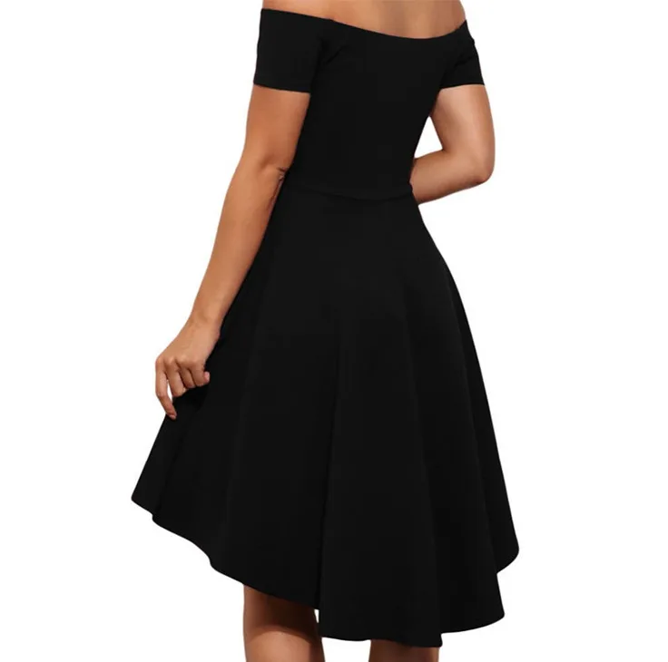 Платье женское бордовое синее с коротким рукавом до колена|Женские платья| |