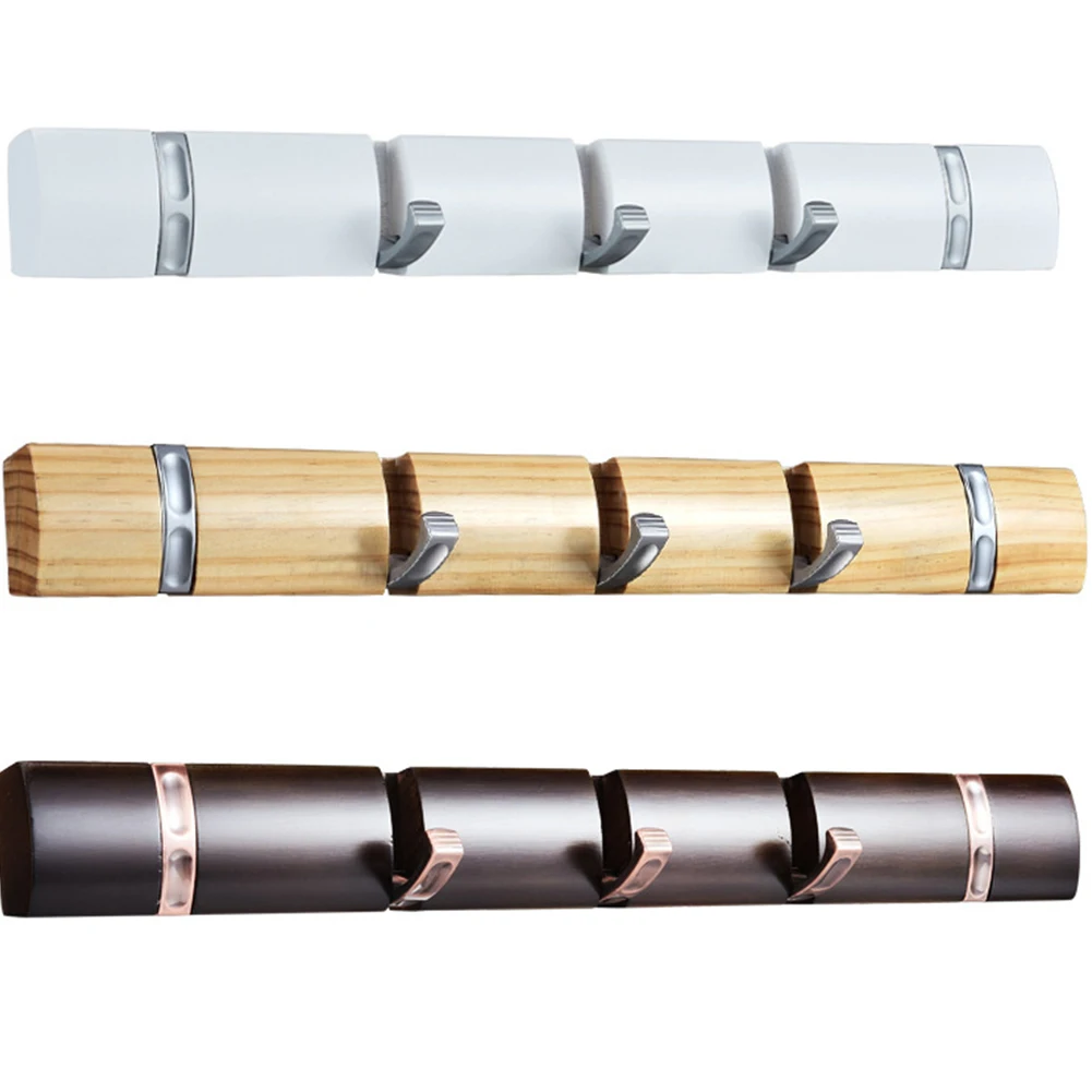 Цинкового сплава стойка вешалок для полотенец Настенный Держатель деревянных