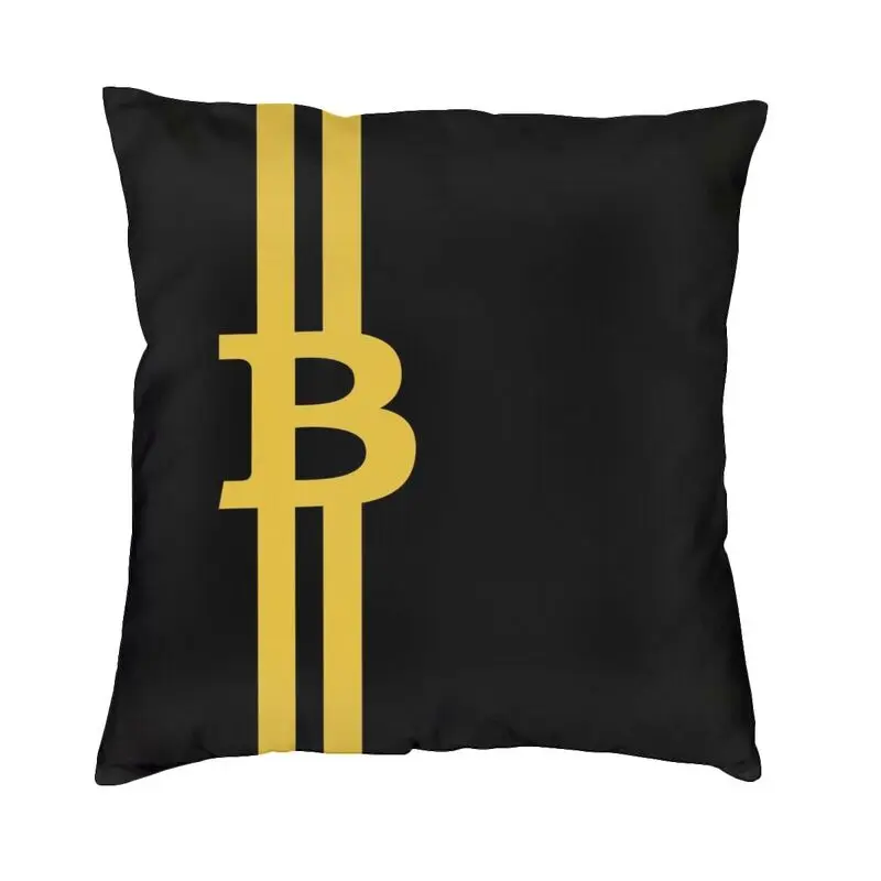 

Blockchain Digital Currency Bitcoin Throw Pillow Case Sofa BTC Cryptocurrency Luxury Cushion Cover Square Pillowcase