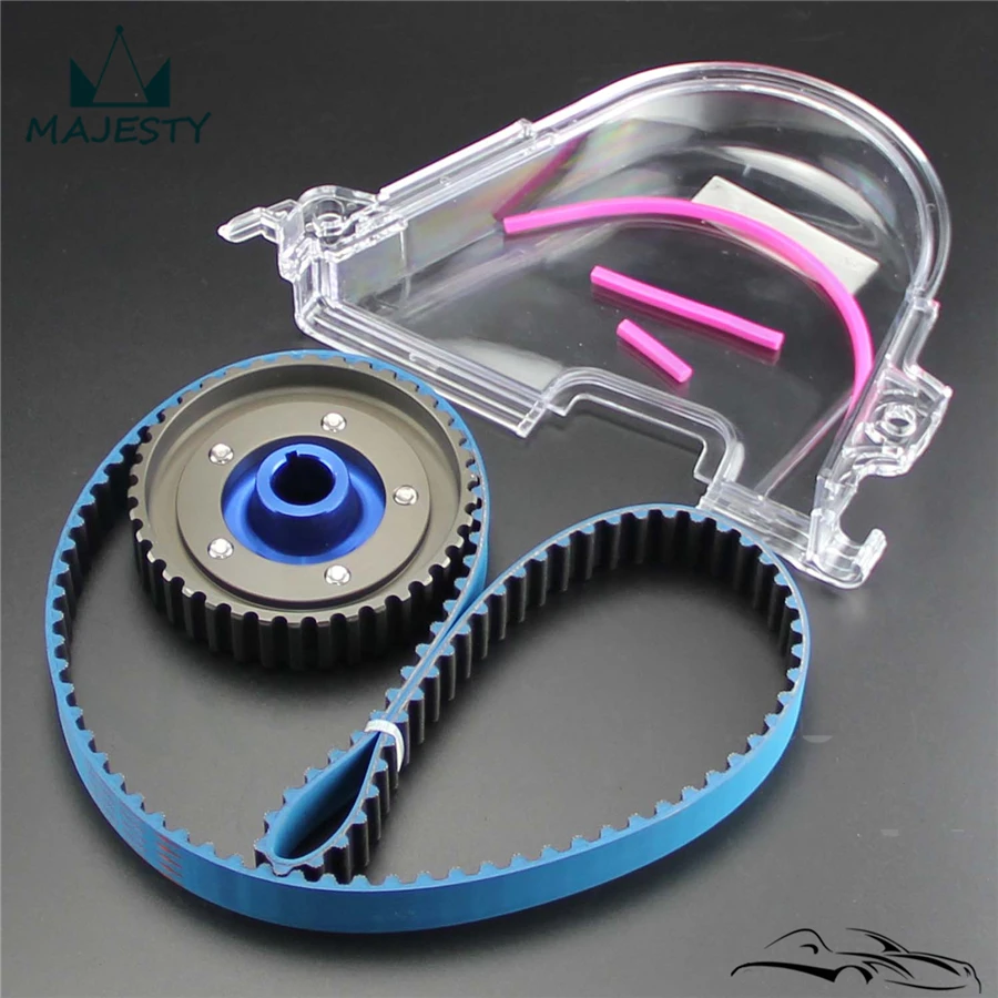 Прозрачная крышка шестерни + ремень ГРМ кулачковый шкив для H * onda C ivic D15 D16C 96 00|pulley