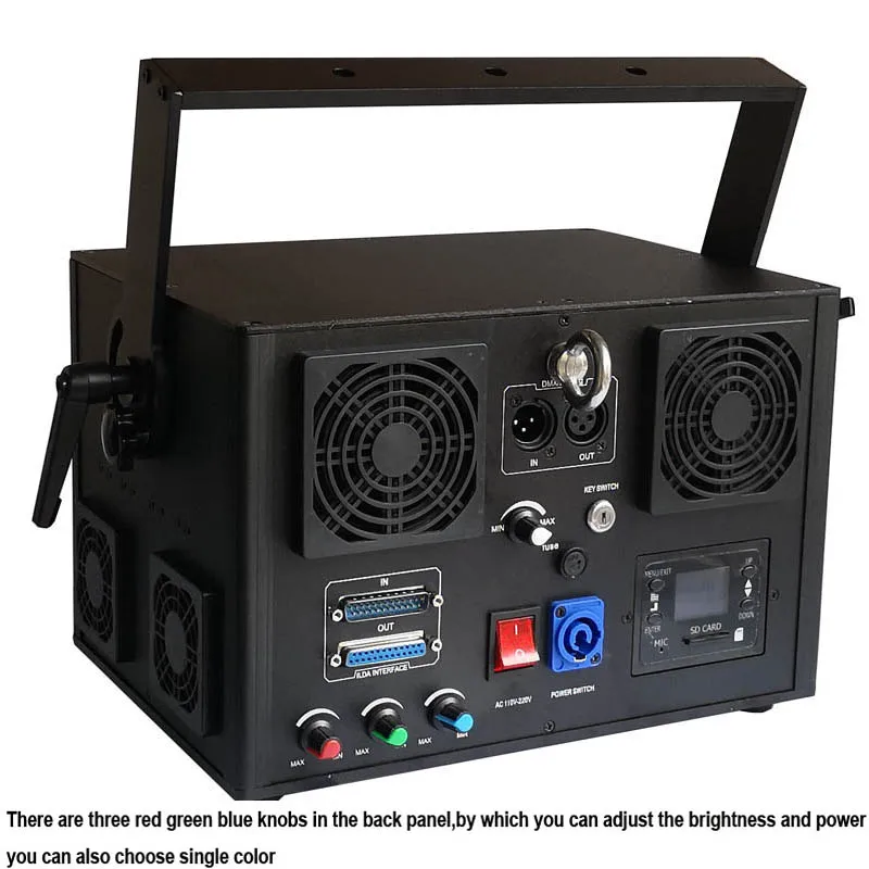 50kpps высокая скорость сканирования DMX ILDA PC контроль 10 Вт лазерное шоу Rgb проектор