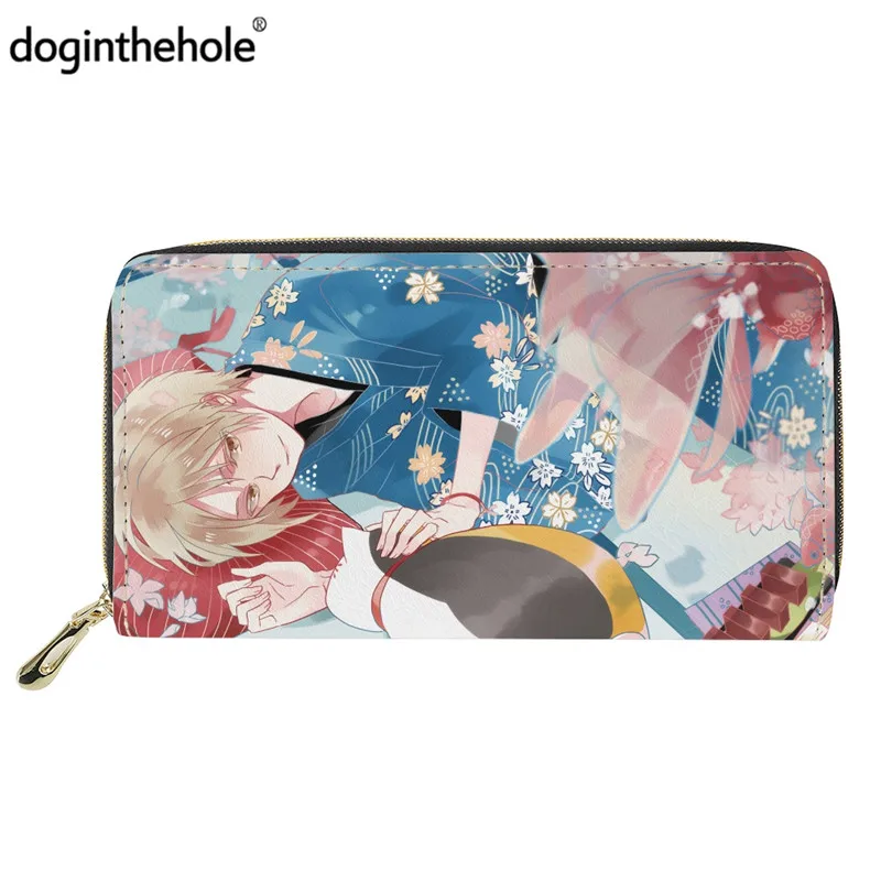 

Doginthehole Anime Natsume Yuujinchou Women Cartoon Wallet Girl Manga Long Coin Purse Zipper Card Holder Ladies Luxury Money Bag