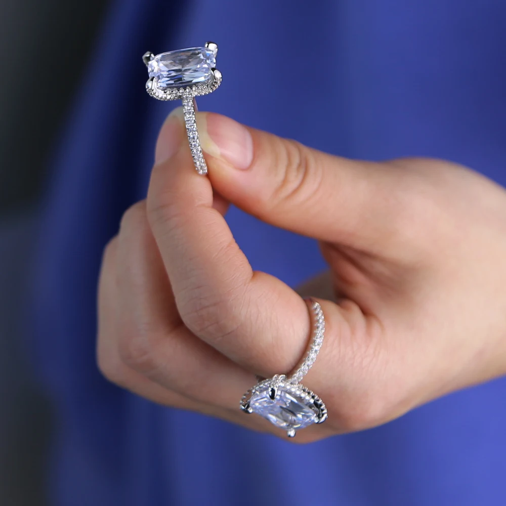 2020 великолепные большие белые кубические циркониевые кольца с драгоценным