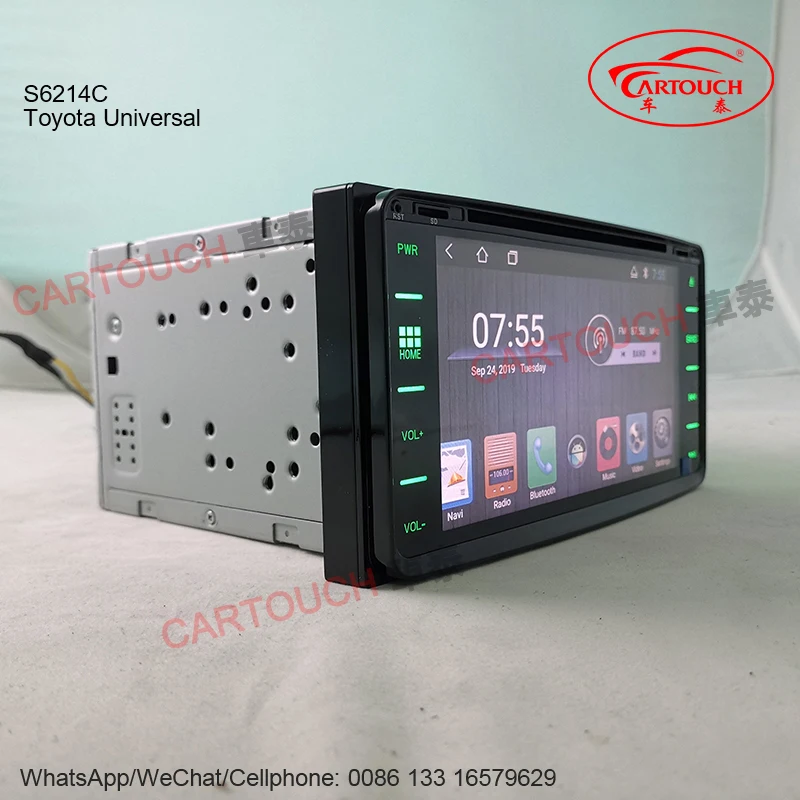 Cartouch(R) полносенсорный автомобильный dvd-плеер gps-навигация для Toyota Camry 2006 Corolla Ex Land