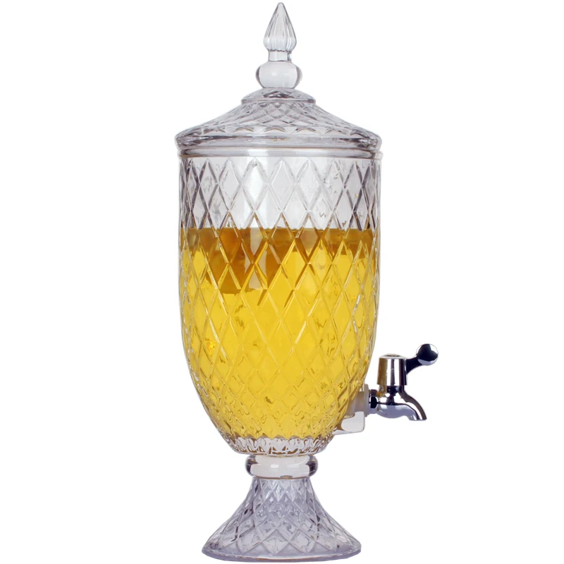 Простая стеклянная банка для сока и напитков самообслуживающаяся машина с