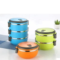 thermal insulated lunch box picnic storage mess tin food jar multilayer stainless steel for students children outdoor camping