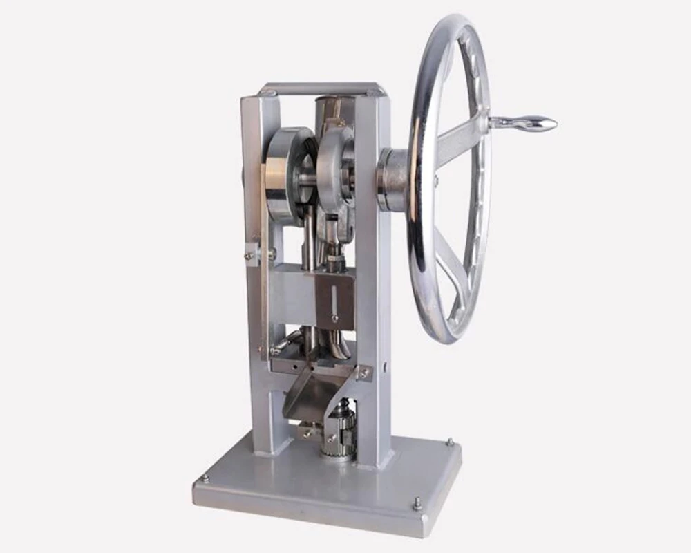 

TDP-0 Manual Single Punch Sugar Tablet Pill Press Machine Slice Making Hand Operated Mini Type Calcium Tablet Maker