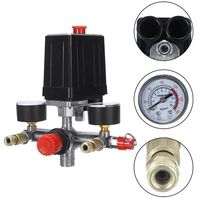 230v outlet tube air compressor pressure switch air valve manifold relief compressor control regulator gauges fitting parts