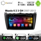 1280*720 Ownice Octa Core SPDIF DSP GPS оптический Android 10,0 автомобильный dvd gps для Mazda 6 2 3 GH 2007 - 2012 4G радио 6G + 128G BT 5,0