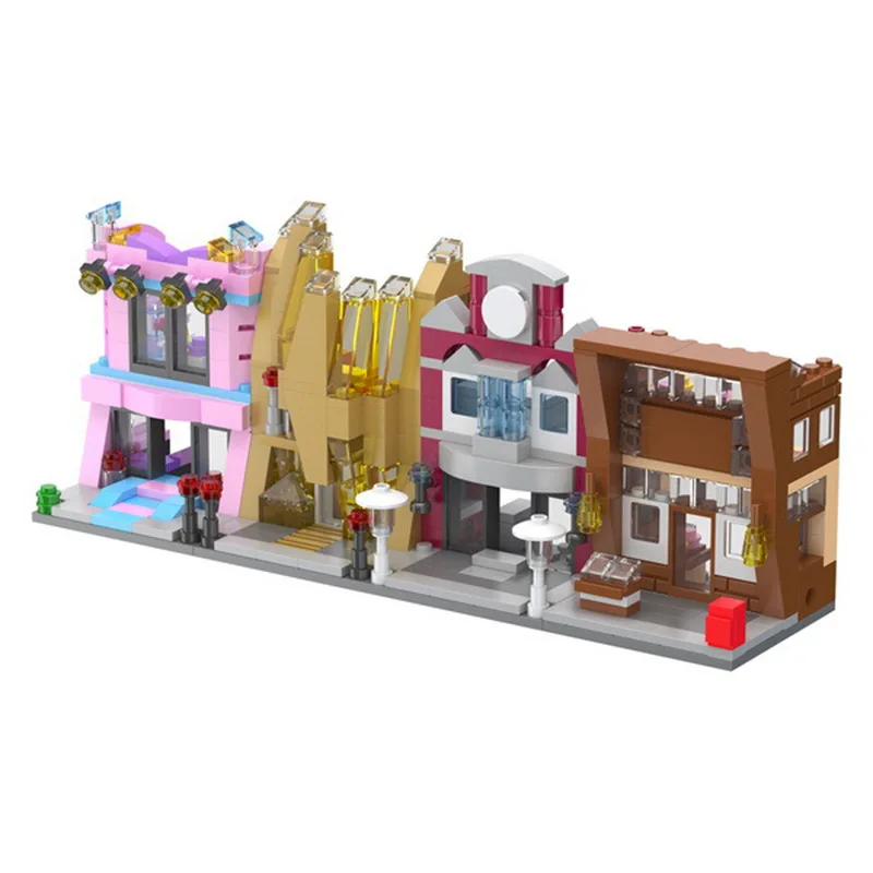 Набор строительных блоков Mini Street City магазин моделей кирпичные игрушки для детей