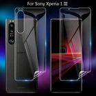 Гидрогелевая пленка для Sony Xperia 1 III, 5, 10, III, 1III, прозрачная, ТПУматовая, не оставляющая отпечатков пальцев, полное покрытие, мягкая защитная пленка для экрана, не стекло