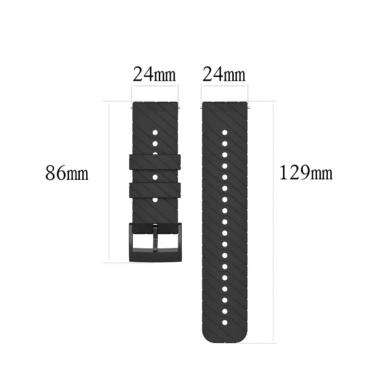 watchband correa for suunto 7 suunto7 smartwatch silicone strap watch band watchband bracelet wrist belt free global shipping